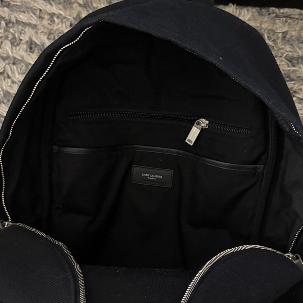 Saint Laurent Classic Black Large Backpack 12”x16”x5.5” Unisex - Picture 11 of 12